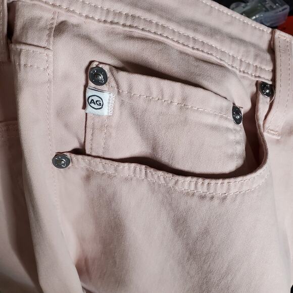 AG Tellis Vintage Pink Modern Slim Jeans Size 36x34 sueded Sateen NWT - Picture 10 of 10